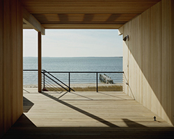 Cypress paneling and flooring